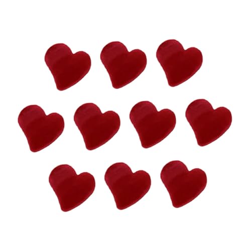 FOMIYES 10 Stück Mini Herzförmige Haarklammern Beflockte Kleine Herz Haarkrallen Praktische Haarclips für Frauen und Mädchen Robust und Vielseitig für Verschiedene Haartypen Romantisches von FOMIYES