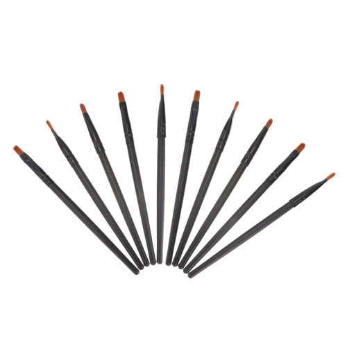 FOMIYES 10 Stück Teiliges Augen Make Up Pinsel mit Holzgriff Präzise Lidschatten und Nasenkontur Pinsel Tragbar für Make Up Anwendungen Unterwegs von FOMIYES