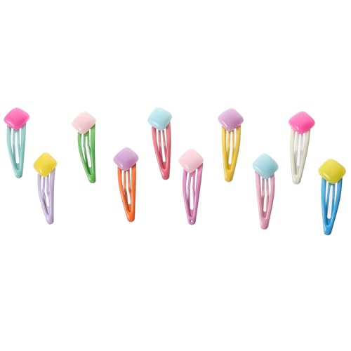 FOMIYES 10 Stück Teiliges Candy farbige Haarklammern für Frauen Niedliche Snap Haarspangen Robuste und Vielseitige Haarclips mit Glatter Oberfläche Geeignet für Haartypen und Vielseitige von FOMIYES