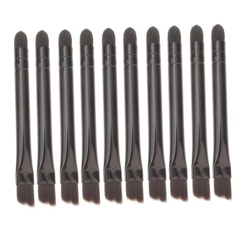 FOMIYES 10 Stück Teiliges Doppelseitiges Lidschatten pinselset mit Schwammspitze Langlebige Nylon Edelstahlkonstruktion Sanft zu Augenlidern für Augen make up und Augenbrauen bei Frauen von FOMIYES