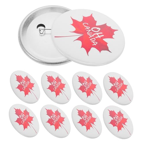 FOMIYES 10stücke Ahornblatt-anstecknadeln Aus Weißblech Kanadische Rucksack-anstecker Und Hut-anstecker Für Frauen Und Thanksgiving Retro-urlaubs-anstecker von FOMIYES