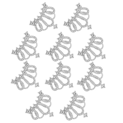 FOMIYES 10 Stück Teiliges Kronenförmige Haarschmuck anhänger Kristallverzierung Glänzend und Leicht für DIY Haarspangen Kopfschmuck Kleidung und Taschen Zubehör von FOMIYES
