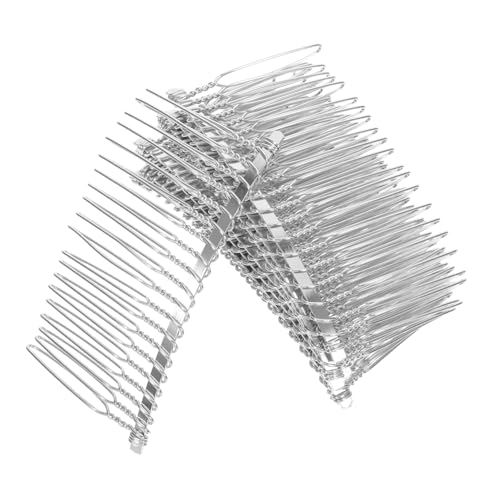 FOMIYES 10 Stück Teiliges Metall Haarkamm Weiß Zähne Eingesteckte Haarkämme für Frauen und Mädchen Hochzeit Brautschmuck Kopfschmuck Vielseitig Einsetzbar von FOMIYES