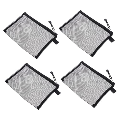 FOMIYES 10 Stück Teiliges Nylon Mesh Netztaschen mit Reißverschluss Leichte Kosmetiktaschen und Reise Organizer für Make Up Schreibwaren und Toilettenartikel Strapazierfähig und Kompakt von FOMIYES