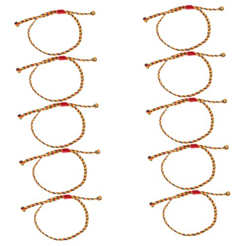 FOMIYES 10 Stück Teiliges Verstellbares Boho Armband Bunte Handgewebte Freundschaftsarmbänder Damen Vielseitig für Sommer Strand Hawaii Schmuck von FOMIYES