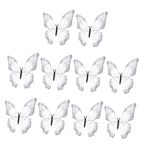 FOMIYES 10 Stücke Künstliche Schmetterlinge Simulation Clip Haar Zubehör Für Hochzeit Geburtstag Party Dekorationen von FOMIYES