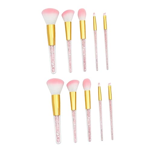 FOMIYES 10-Teiliges Set Make-up Pinsel Make-up-Pinsel für die Frau Kosmetikpinsel Anzüge Anzug Puderpinsel Professioneller Make-up-Pinsel Kristall einstellen Foundation-Pinsel Passen Damen von FOMIYES