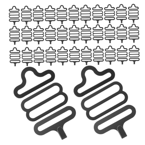 FOMIYES 100 Sätze Verstellbare Fliegenclips Metall Schnallen Bow Tie Clasp Einstellbarer Halter Für Krawatten Cravats Und Hosenträger Für Formelle Und Alltägliche Anlässe von FOMIYES