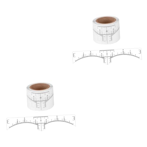 FOMIYES 100 Stk Augenbrauen-tätowierung Augenbrauen-make-up-schablone Augenbrauen-balance-lineal Augenbrauenlineal Augenbrauen-mapper Zur Messung Einweg Aufkleber Plastik von FOMIYES