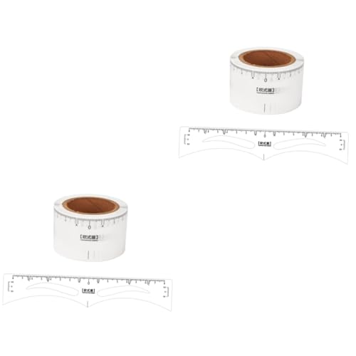 FOMIYES 100 Stk Lineal für Augenbrauentattoos Augenbrauenlineal Aufkleber Microblading-Schablonen brow tool augenbrauen former Marker Augenbrauenformer Make-up Augenbrauenformer Haupt von FOMIYES