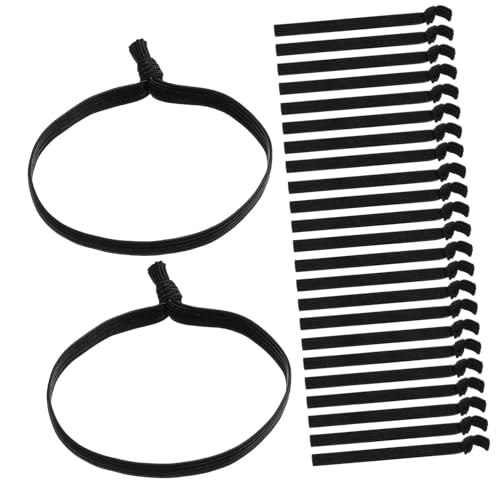 FOMIYES 100 Stück Knoten Haarbänder Aus Nylongewebe Elastische Haargummis Schadensfrei Flache Haargummis Für Männer Und Frauen Rutschfeste Für Verschiedene Haartypen von FOMIYES