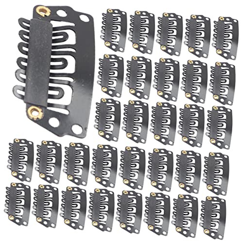 FOMIYES 100stücke Haarverlängerungsclips Aus Metall Perücken-befestigungsclips Für Damen Clips Zum Befestigen Von Haarteilen von FOMIYES