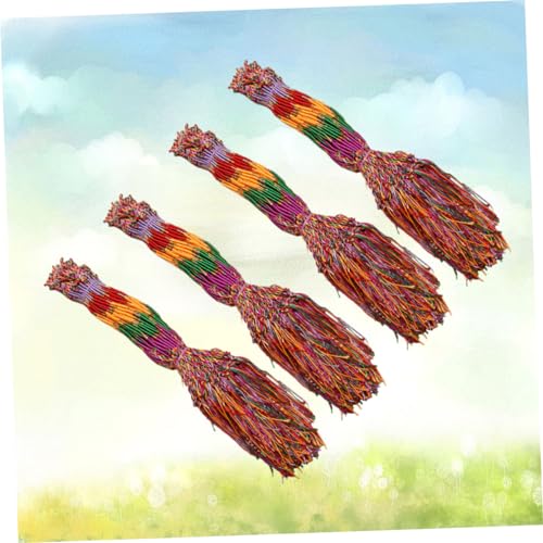 FOMIYES 100 Stück Handgewebte Bunte Armbänder Verstellbar Handgelenk Bänder für Frauen und Männer Langlebige Freundschaftsarmbänder für Alltag und Party Zufällige Farbe Zufällige Farbe von FOMIYES