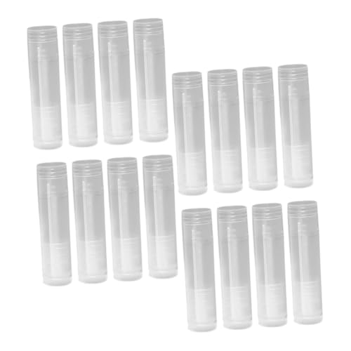FOMIYES 100 Stück Lippenpflegestift Behälter Transparent Leer Lippenbalsam Röhrchen DIY Lippenpflege Verpackung Wiederverwendbar Kompakt Leicht Für Frauen Mädchen von FOMIYES