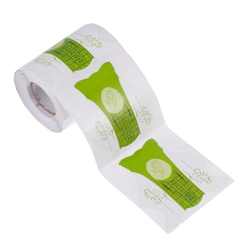 FOMIYES 100 Stück Nagelverlängerungs schablonen Aufkleber UV Gel Form DIY Nail Supplies für French Almond Coffin Nails Nagelstudio und Anfänger Nagelkunst von FOMIYES