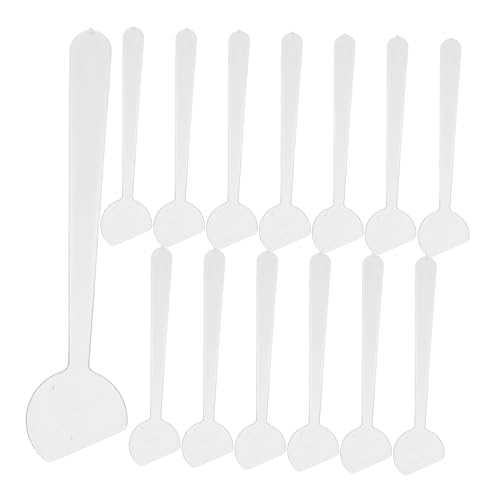 FOMIYES 100 Stück Sahnelöffel Schminklöffel Schaber für Mischlöffel für kosmetische Masken Gesichtsmaske Löffel Schminkschaufel Spachtel Lotion Scoop pp Transparent von FOMIYES