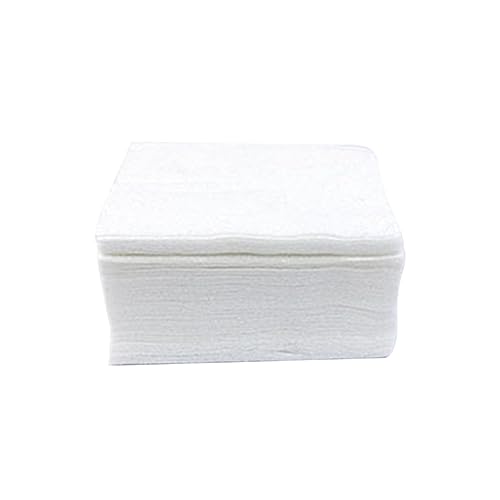 FOMIYES 100stücke Dünne Wattepads Kosmetikwatte Make-up-entferner-pads Nagellackentferner-pad Kunststoffbox-verpackungswatte Weiß Einlagig von FOMIYES