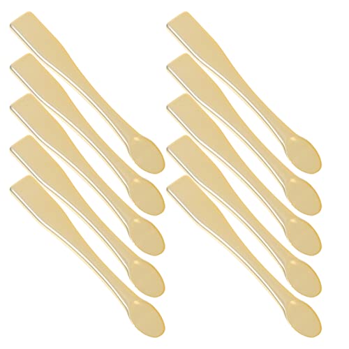 FOMIYES 10Pcs Gesichtscreme Löffel Mini -Metall -Kosmetiklöffel Wiederverwendbarer Schönheit Scoop Für Creme Lotionen Feuchtigkeitscremeser von FOMIYES