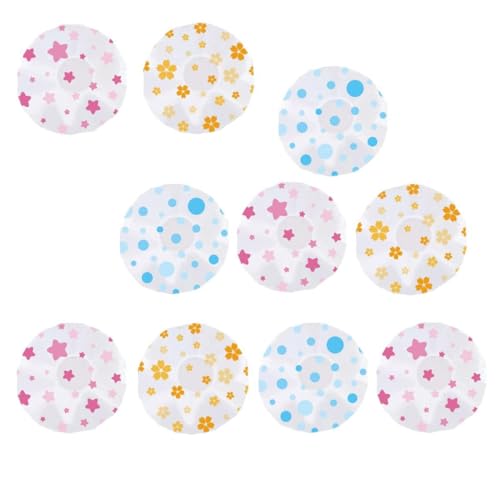 FOMIYES 10-teiliges Duschhauben-set Für Damen Und Mädchen Dicke Haarkappe Salon-haarkappe Gummiband Für Zufälligen Stil von FOMIYES