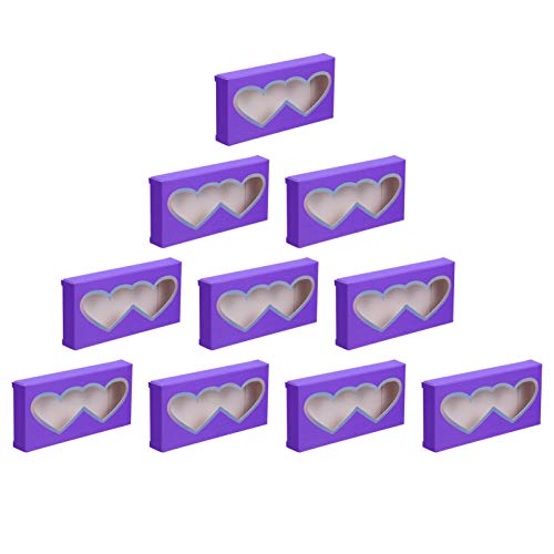 FOMIYES Organisieren Sie Ihre Falschen Wimpern 10 Stück Wimpernetui Aus Papier Wimpern-organizer-box Mit Fenster Tragbar Für Unterwegs von FOMIYES