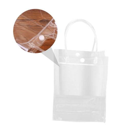 FOMIYES 10stücke Transparente PVC Handtaschen Strapazierfähige Tragbare Kreative Aufbewahrungstaschen Für Frauen Für Kleidung Hochzeiten Und Veranstaltungen von FOMIYES