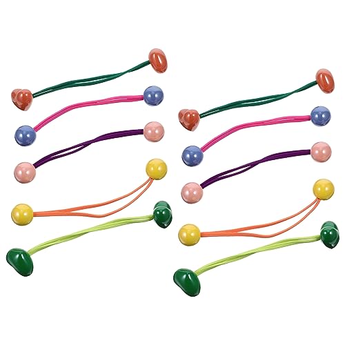 FOMIYES 10er-pack Haar-accessoires Für Mädchen Pferdeschwanzhalter Elastische Haargummis Haarseile Haarband Haare Für Jungen Und Mädchen Und Babys von FOMIYES