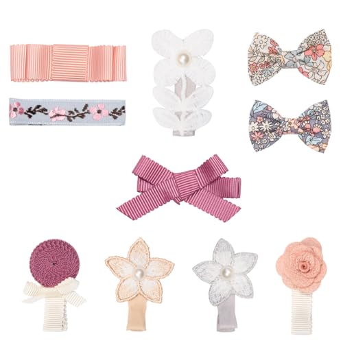 FOMIYES Spitze Bowknot 10 Stück Kinder Haarschmuck Mädchen Haarnadel Set Blumendesign Haarnadeln Kleinkinder Bis Frauen Feine Handarbeit von FOMIYES
