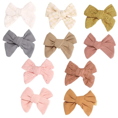 FOMIYES 10stücke Haarschmuck Bögen Clips Für Mädchen Mit Stickerei Und Blumen Junge Mädchen Haar Accessoires Für Geburtstagsfeiern Und Hochzeiten von FOMIYES