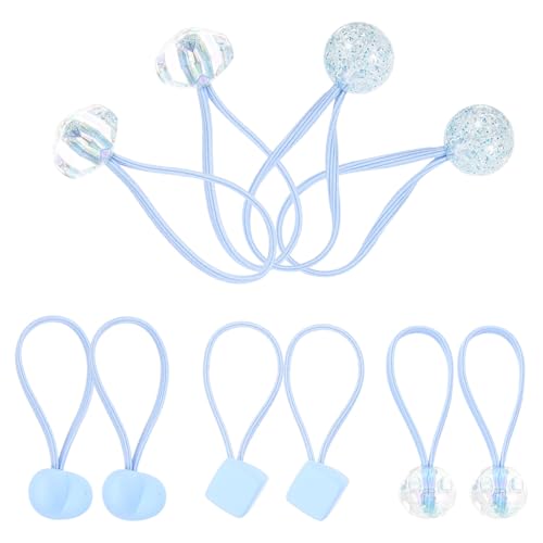 FOMIYES 10st Haarseil Klare Haargummis Armbandhalter Mädchen Haarschmuck Haarwerkzeuge Haarspangen Frauen Haargummis Für Mädchen Schwanzhaarwerkzeug Schwarze Haargummis Blue Plastik von FOMIYES