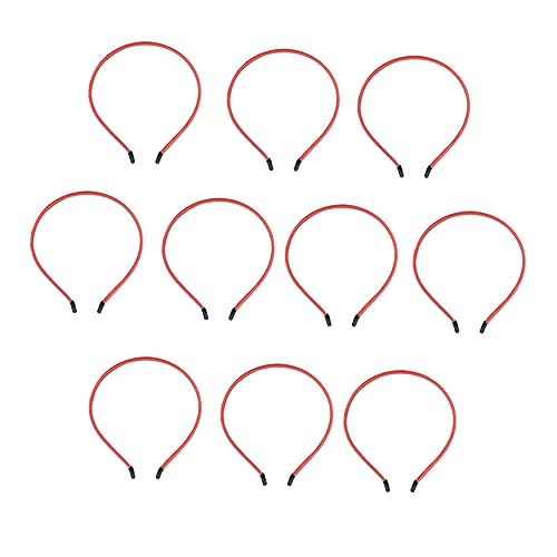 FOMIYES 10stücke Haarband Mädchen Stirnband Schlichtes Haarreif Haar Zubehör Diy Kopfschmuck Dekorativ Einfach Farbe Zubehör Accessoires von FOMIYES