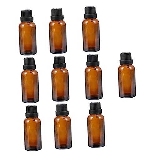 FOMIYES 10stücke Flaschen Für Ätherische Öle Mit Öffnungsreduzierer Mehrzweck-glasflaschen Glasprobenflaschen Zum Aufbewahren Von Parfüm Massageölen Lippenbalsam Und Anderen Kosmetischen f von FOMIYES