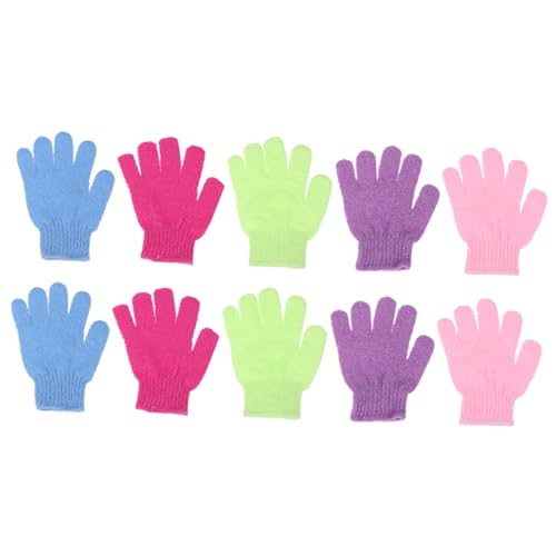 FOMIYES 10stücke Peeling-handschuhe Aus Nylon Körperschrubber Für Bademassage Zu Hause Effektives Reinigen Und Entspannen Für Männer Und Frauen Hochwertiges Material Für von FOMIYES