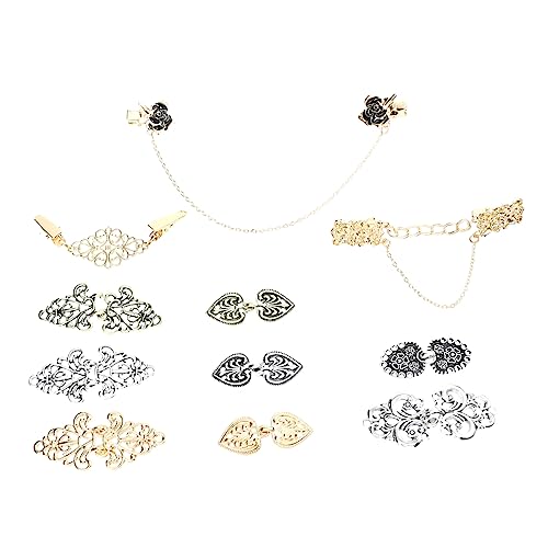 FOMIYES 11 Stück Vintage Blumen Brosche Teiliges Strickjacken Clip für Frauen und Mädchen Schal Clip für Outfits und Persönliche von FOMIYES