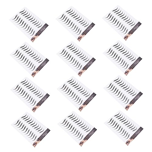 FOMIYES 12blätter Augenbrauen Aufkleber Temporäre Augenbrauen Tattoos Wasserfeste Tattoos Makeup von FOMIYES