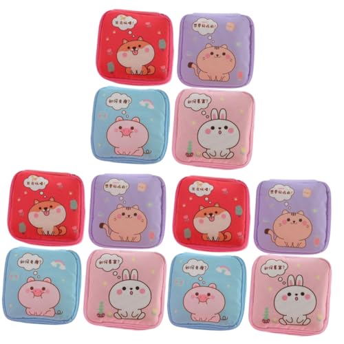 FOMIYES 12 STK Tante's Handtuch-Aufbewahrungstasche Tragbare Periodentasche Taschen Für Damenbinden Frauen Periode Zeitraum Produkte Zeitraum Tasche Make-up-Organizer-Tasche Segeltuch von FOMIYES