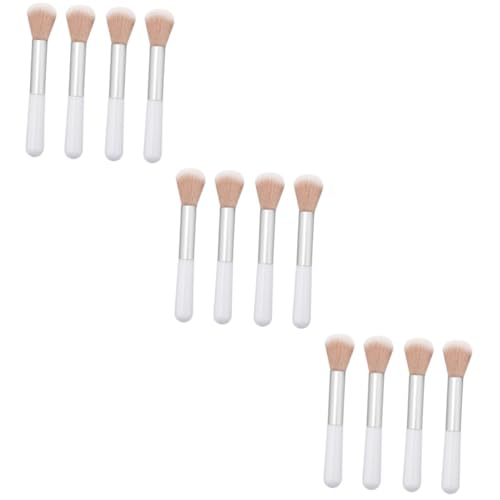 FOMIYES 12 Stk Beauty-Make-up-Pinsel Augenbrauenpinsel Pinsel für mineralische Grundierung Make-up Pinsel Kosmetikpinsel für Frauen Puderpinsel tragbar erröten pinsel Werkzeug malen Weiß von FOMIYES