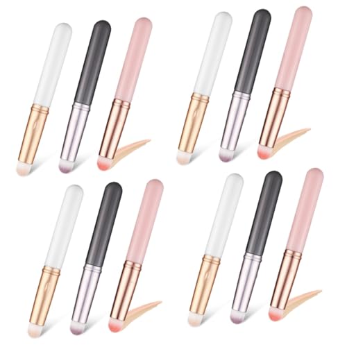 FOMIYES 12 Stk Concealer Pinsel Augen-Make-up-Pinsel Abdeckung Make-up-Tools für Frauen Brecher augenpinsel kosmetikpinsel Schminkpinsel Foundation-Make-up-Pinsel Make-up Pinsel Kunstfaser von FOMIYES