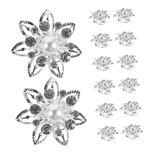 FOMIYES 12stücke Spirale Haarspange Aus Metall Und Stoff Kleine Haarspangen Als Haar-accessoires Haarschmuck Für Frauen Und Mädchen Passt Zu Verschiedenen Frisuren von FOMIYES