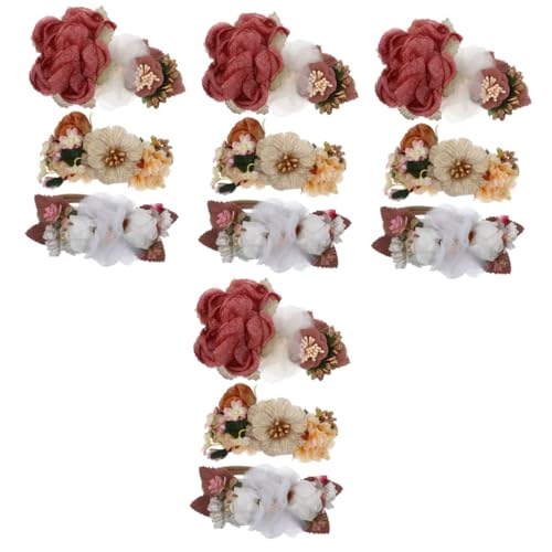 FOMIYES 12 Stk Haarschmuck für Kinder hair accessories kinder haargummis Haarband Blumenmädchen Haarschmuck Stirnband für Blumenmädchen Stirnband für junge Mädchen niedlich Stirnband von FOMIYES