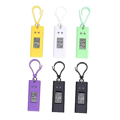 FOMIYES 12 Stück Kleine Digitale Schlüsselanhänger Uhren für Schüler Robuste Kunststoff Taschenuhr mit Klarem Präzise Elektronische Armbanduhr zum Umhängen Praktische Zufällige Farbe von FOMIYES