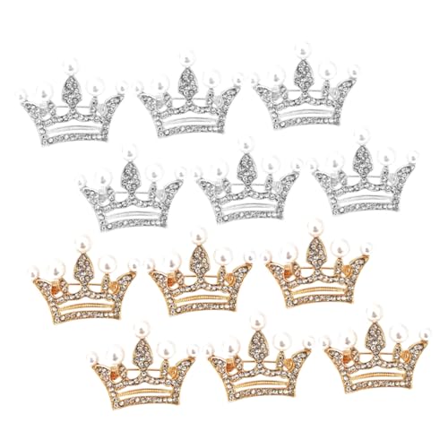 FOMIYES 12 Stück Teiliges Damen Broschen königliches Design Strass Anstecknadeln für Kleidung Schal Mütze Modische Festliche Accessoires Sicherer Halt Dekorativer Schmuck für Frauen von FOMIYES