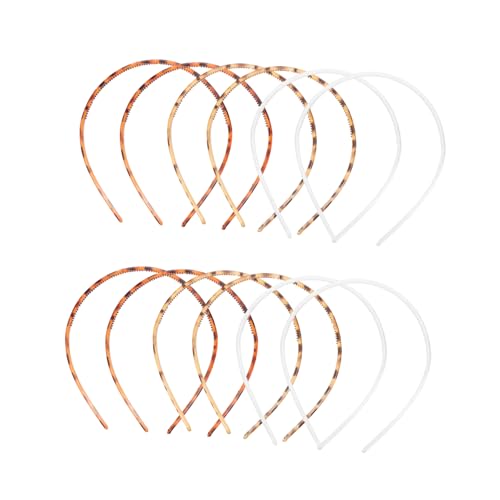 FOMIYES 12 Stück Teiliges Haarband Kunststoff Dünn und Leicht Modische Einfarbige Kopfaccessoires für Mädchen Einfach zu Tragen Stilvolles Styling für Alltag und Freizeit von FOMIYES