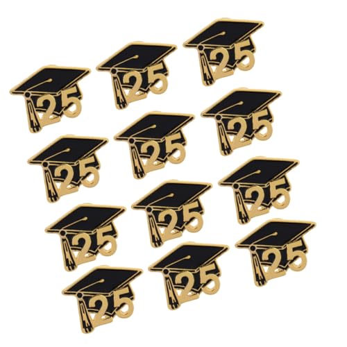FOMIYES 12 Stück Teiliges Metall broschen Abschlussmütze Stilvolle Anstecknadeln für Schulabschluss Modische Graduation Pins für Rucksack Schal Revers Perfektes für Absolventen von FOMIYES
