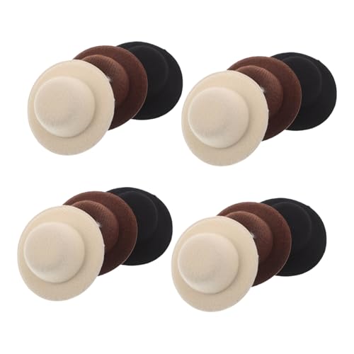 FOMIYES 12 Stück Teiliges Mini Cowboy Hut Haarclip Western Cowgirl Haarspangen in Schwarz Beige Kaffee Stilvolle Mini Haarschmuck für Party Alltag Doll Dress Up und DIY Dekoration von FOMIYES