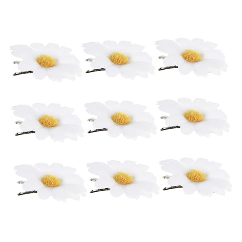 FOMIYES 12 Stück Teiliges Mini Daisy Blumen Haarspangen für Mädchen Robuste Haarklammern mit Starker Fixierung Geeignet für Dickes Glattes und Lockiges Haar Einfach zu Tragen und von FOMIYES