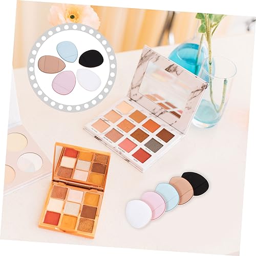 FOMIYES 12 Stück Teiliges Mini Puderquasten Weiche Komfortable Make Up Schwämme für Lose Puder Gesichtspflege Trockene und Nasse Anwendung Tragbar für Frauen und Unterwegs Zufällige Farbe von FOMIYES