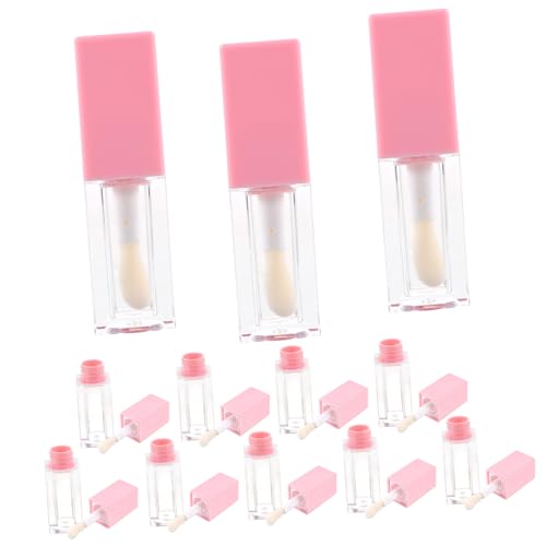FOMIYES 12 Stück Teiliges Nachfüllbare Quadratische Lipgloss Tuben aus Robustem Kunststoff mit Dicht Schließendem Deckel Auslaufsichere Lippenpflegebehälter für DIY Kosmetik für Frauen von FOMIYES