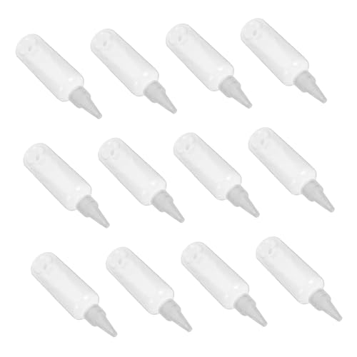 FOMIYES 12 Stück Transparente Pet Squeeze Flaschen Wiederverwendbare Kleine Dosierflaschen für Haarfarbe Kosmetik Bastelbedarf Bruchsicher Leicht für Reisen und Aufbewahrung von FOMIYES