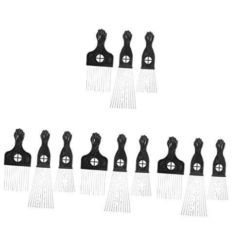 FOMIYES 12 Stk Kamm Starter-kit Haarstäbchen Für Lockiges Haar Haarnadel Aus Metall Haarbürste Für Männer Haarpickel Für Das Haarstyling Haarpicks Afro-zopf-pick Mann Bart Locken Pp von FOMIYES