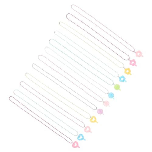 FOMIYES 12 Teiliges Kinderschmuck Set Für Mädchen Halsketten Kinderschmuck Choker Halsketten Für Mädchen Partyzubehör Für Schmuckset Cartoon Halskette Schmuck von FOMIYES